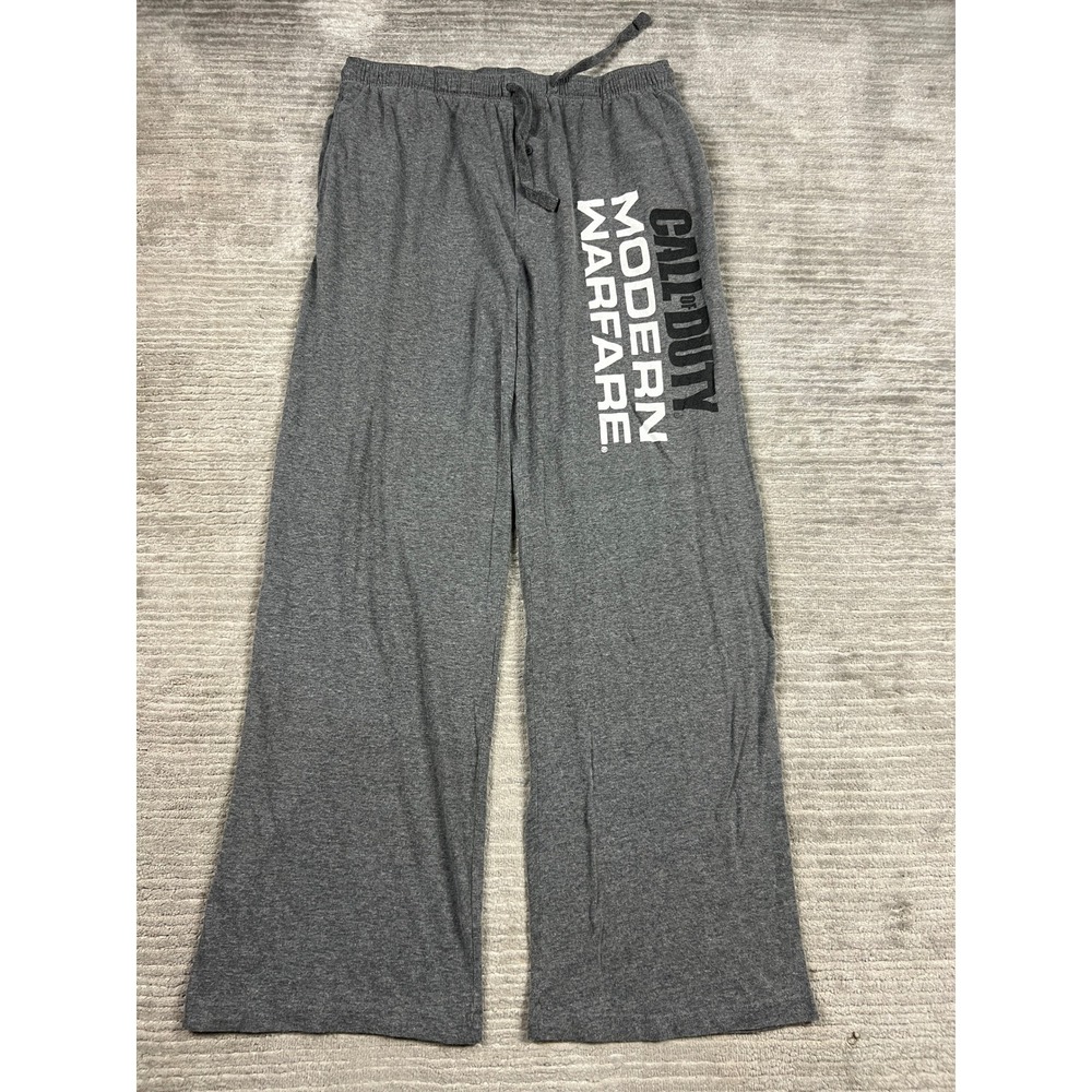 Call of Duty Pajama Pants Mens XXL Gray Modern Warfare Graphic Lounge Drawstring